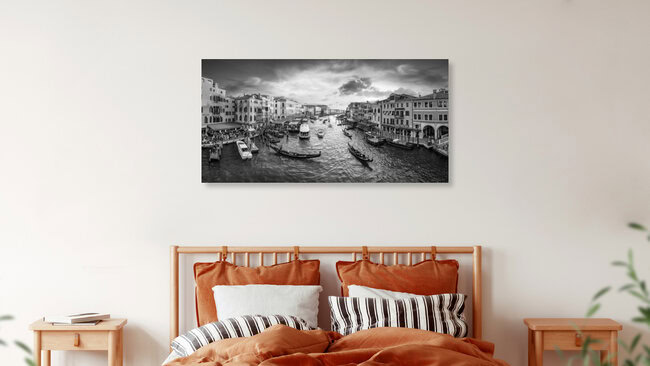 Canal Grande at sunset, Italy – wall art by Jan Becke as Poster or Acrylic Glass Print