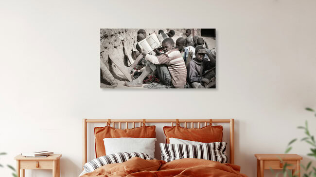 Koranschüler in Timbuktu, Mali – Fotokunst von Mathias Becker als Poster oder Acrylglasbild