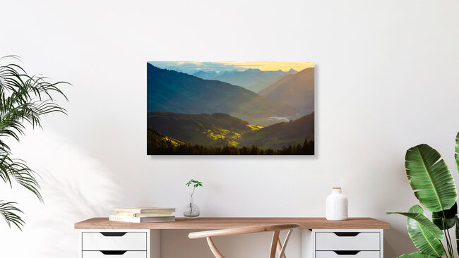 Sonnenaufgang in den Kitzbüheler Alpen, Österreich – Fotokunst von Martin Wasilewski als Poster oder Acrylglasbild