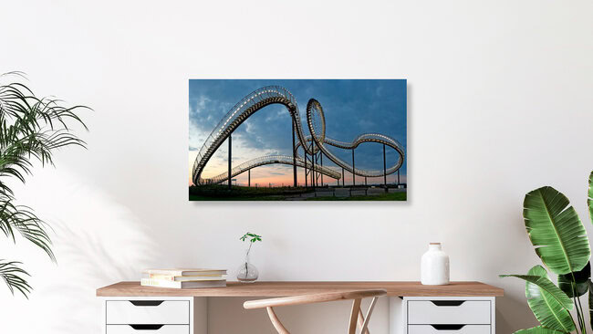 Tiger & Turtle – Magic Mountain, Deutschland – Fotokunst von Volker Benksch als Poster oder Acrylglasbild