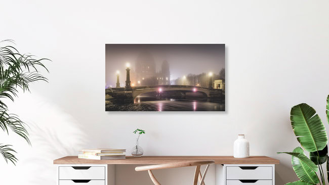Foggy Berlin Cathedral, Germany – wall art by Ronny Behnert as Poster or Acrylic Glass Print