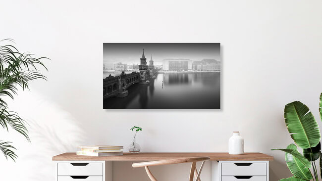 Oberbaumbrücke Berlin, Deutschland – Fotokunst von Ronny Behnert als Poster oder Acrylglasbild