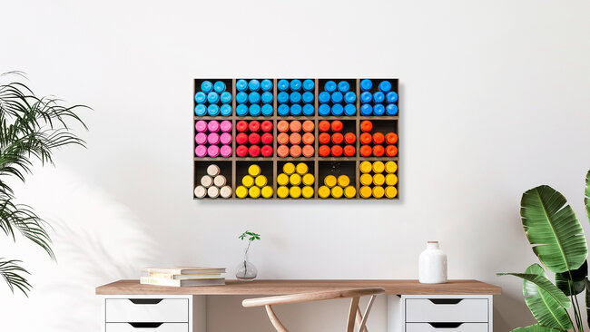Beim Farbenhändler, (country) – wall art by Stephan Rückert as Poster or Acrylic Glass Print