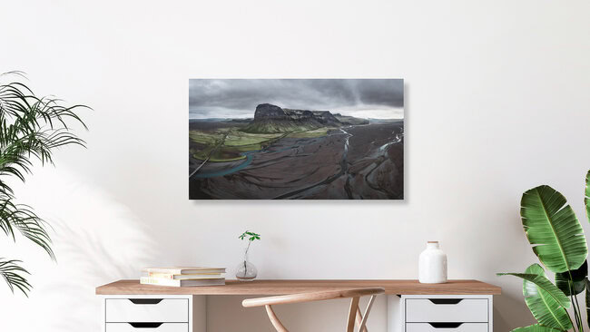 Iceland's rough landscape, Iceland Posters – wall art by Roman Huber as Poster or Acrylic Glass Print