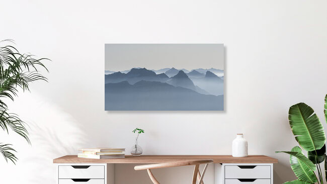 Bündner Alpen I, Schweiz – Fotokunst von Thomas Staubli als Poster oder Acrylglasbild