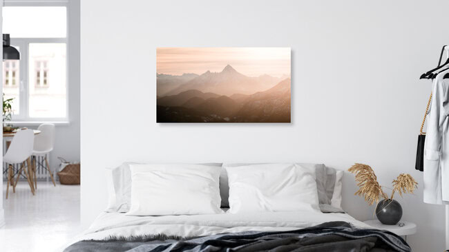 Alpen im Winterlicht, Österreich – Fotokunst von Martin Wasilewski als Poster oder Acrylglasbild