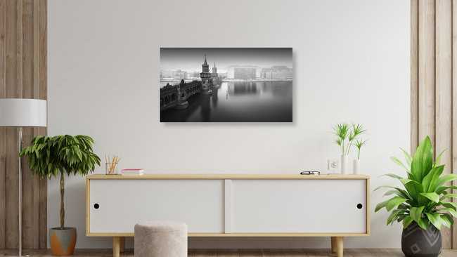 Oberbaumbrücke Berlin, Deutschland – Fotokunst von Ronny Behnert als Poster oder Acrylglasbild