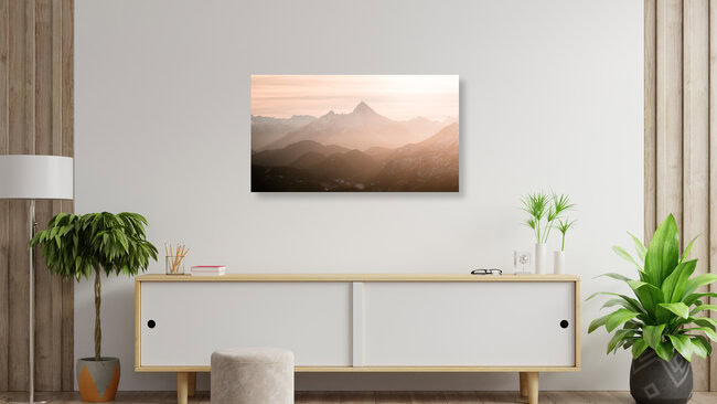 Alpen im Winterlicht, Österreich – Fotokunst von Martin Wasilewski als Poster oder Acrylglasbild