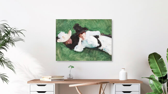 'John Singer Sargent: Two Girls on a Lawn' – Wall Art by Art Classics as Poster or Acrylic Glass Print