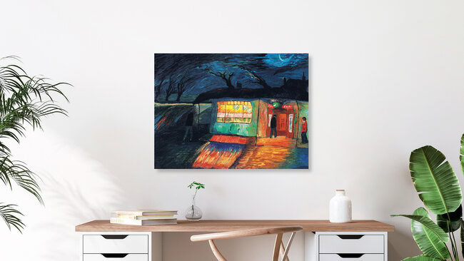 Wandbild 'Marianne von Werefkin: Sturmwind (1915-1917)' – Kunst von Art Classics als Poster oder Acrylglasbild
