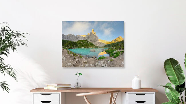 Lago di Sorapis Dolomiten, Italien – Fotokunst von Michael Valjak als Poster oder Acrylglasbild