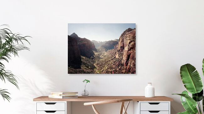 Zion Nationalpark , Vereinigte Staaten – Fotokunst von Ronny Ritschel als Poster oder Acrylglasbild