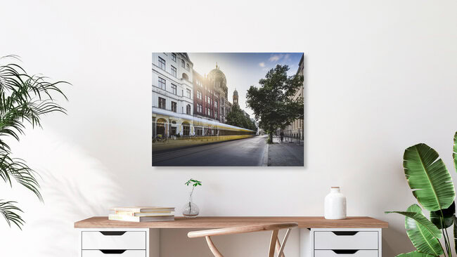 Neue Synagoge Berlin, Deutschland – Fotokunst von Ronny Behnert als Poster oder Acrylglasbild