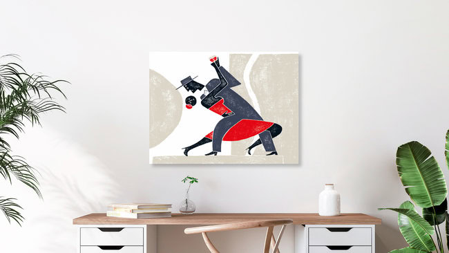 Wandbild 'Tango' – Kunst von Jean-Manuel Duvivier als Poster oder Acrylglasbild