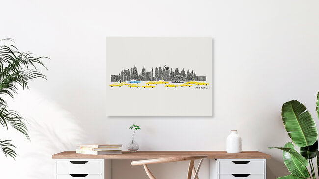 Wandbild 'NYC Skyline' – Kunst von Fox And Velvet als Poster oder Acrylglasbild