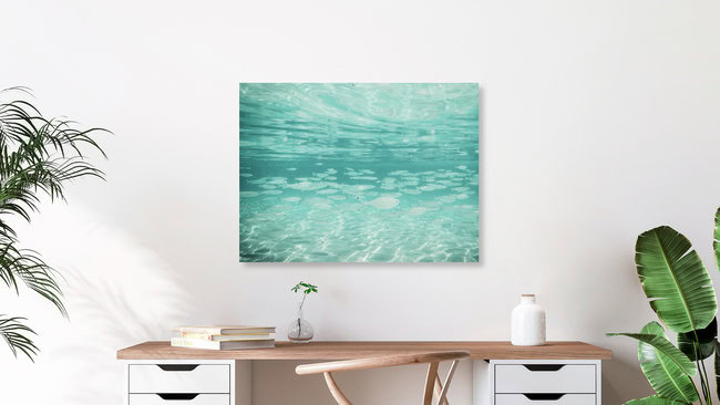 Fische schwimmen im Mittelmeer, Spanien – Fotokunst von Nadja Jacke als Poster oder Acrylglasbild