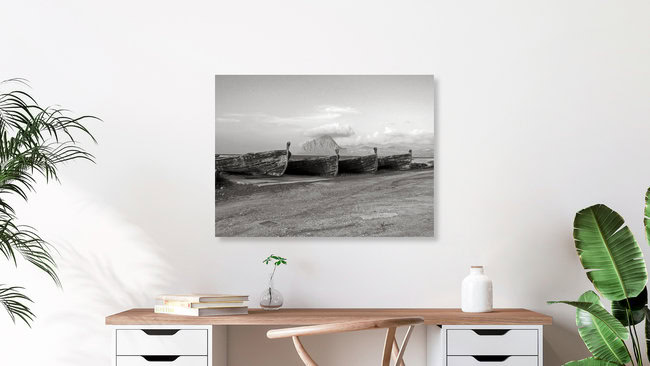 Trapani - Porto Vecchio  - Sicilia - mare mare mare, Italien – Fotokunst von Silva Wischeropp als Poster oder Acrylglasbild