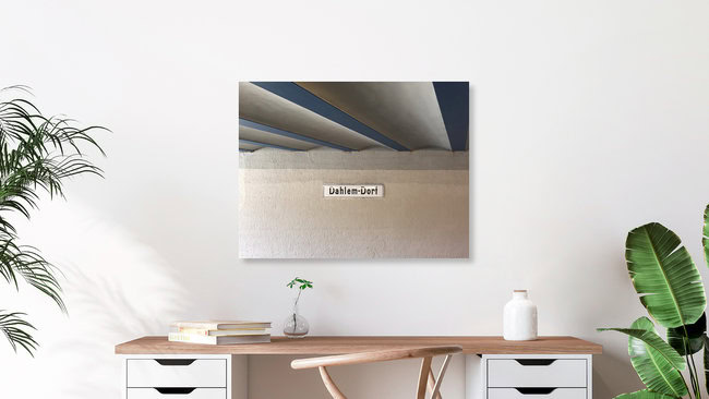 U-Bahnhof Dahlem-Dorf, Deutschland – Fotokunst von Claudio Galamini als Poster oder Acrylglasbild