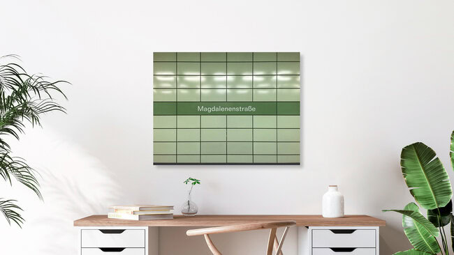 U-Bahnhof Magdalenenstraße, Deutschland – Fotokunst von Claudio Galamini als Poster oder Acrylglasbild