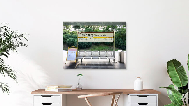 U-Bahnhof Kienberg, Deutschland – Fotokunst von Claudio Galamini als Poster oder Acrylglasbild