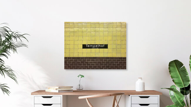U-Bahnhof Tempelhof, Deutschland – Fotokunst von Claudio Galamini als Poster oder Acrylglasbild