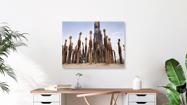 burj khalifa, Vereinigte Arabische Emirate – Fotokunst von Florian Büttner als Poster oder Acrylglasbild