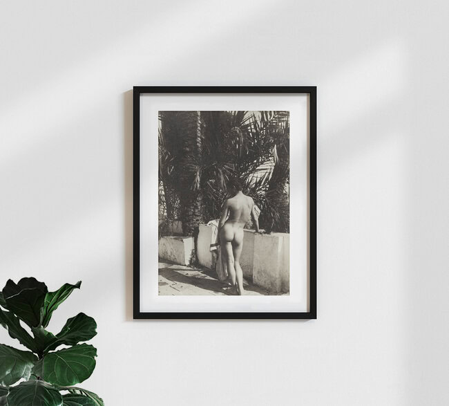 Wilhelm von Gloeden: Männlicher Akt, Deutschland – Fotokunst von Vintage Collection als Poster oder Acrylglasbild
