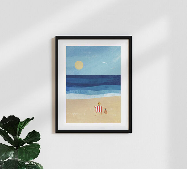 'By the Sea' – Wall Art by Henry Rivers as Poster or Acrylic Glass Print