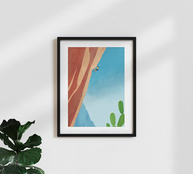 'Canyon Climb' – Wall Art by Henry Rivers as Poster or Acrylic Glass Print