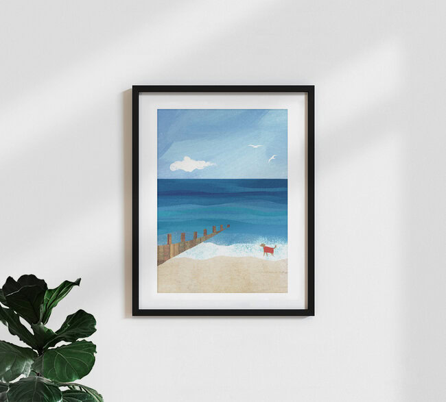 'Dog Walk' – Wall Art by Henry Rivers as Poster or Acrylic Glass Print