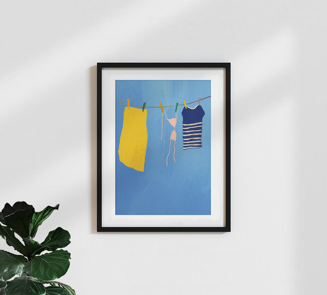 'Laundry' – Wall Art by Henry Rivers as Poster or Acrylic Glass Print