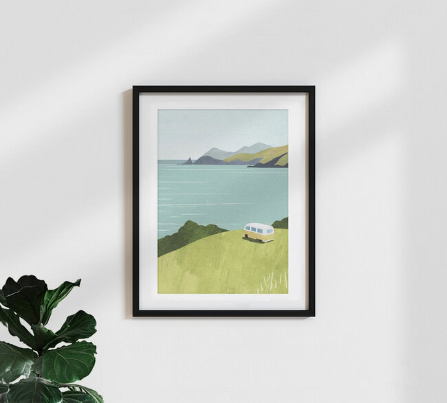 'Van Life' – Wall Art by Henry Rivers as Poster or Acrylic Glass Print