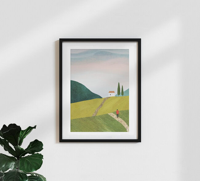 'Walking Home' – Wall Art by Henry Rivers as Poster or Acrylic Glass Print