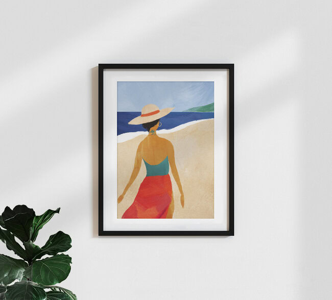 'Beach Girl V' – Wall Art by Henry Rivers as Poster or Acrylic Glass Print