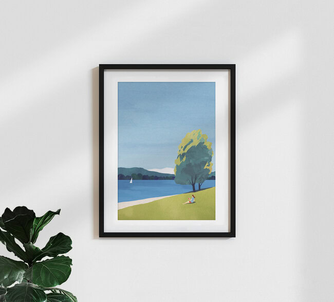 'Am Bodensee' – Wall Art by Henry Rivers as Poster or Acrylic Glass Print