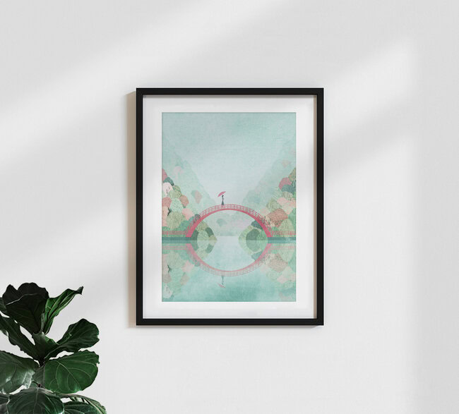 Wandbild 'Japan im Herbst' – Kunst von Henry Rivers als Poster oder Acrylglasbild