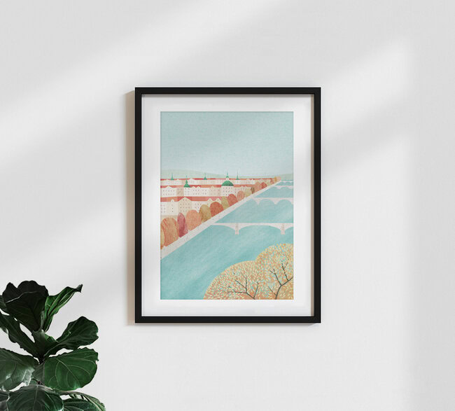 'Prague' – Wall Art by Henry Rivers as Poster or Acrylic Glass Print