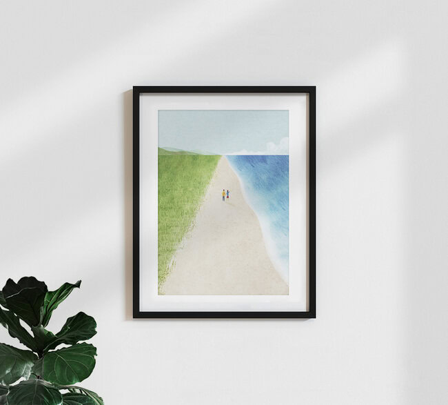 Wandbild 'Wild Beach' – Kunst von Henry Rivers als Poster oder Acrylglasbild