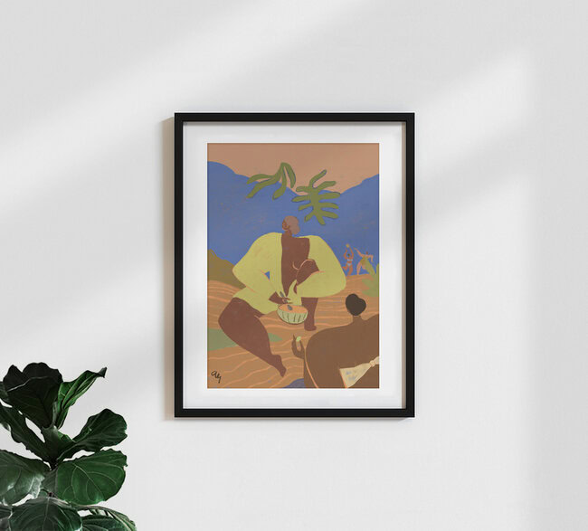 Wandbild 'Her Melon' – Kunst von Arty Guava als Poster oder Acrylglasbild