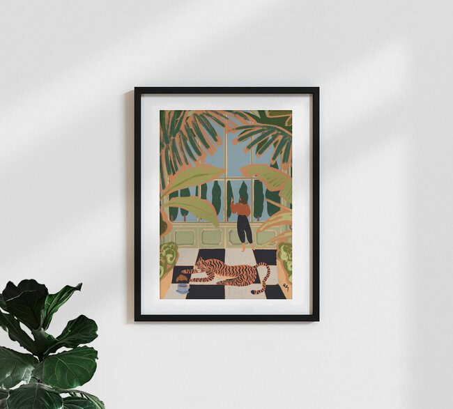 Wandbild 'Green House' – Kunst von Arty Guava als Poster oder Acrylglasbild