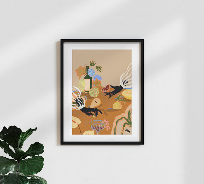 Wandbild 'Handful of Love' – Kunst von Arty Guava als Poster oder Acrylglasbild