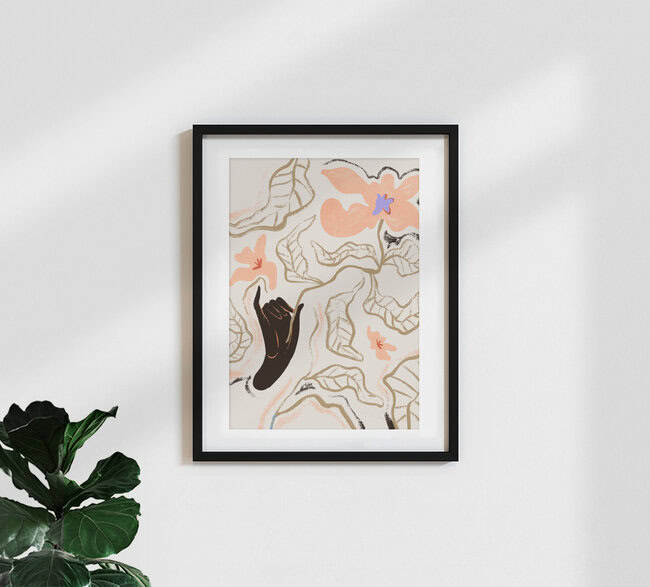 Wandbild 'Le Fleur' – Kunst von Arty Guava als Poster oder Acrylglasbild