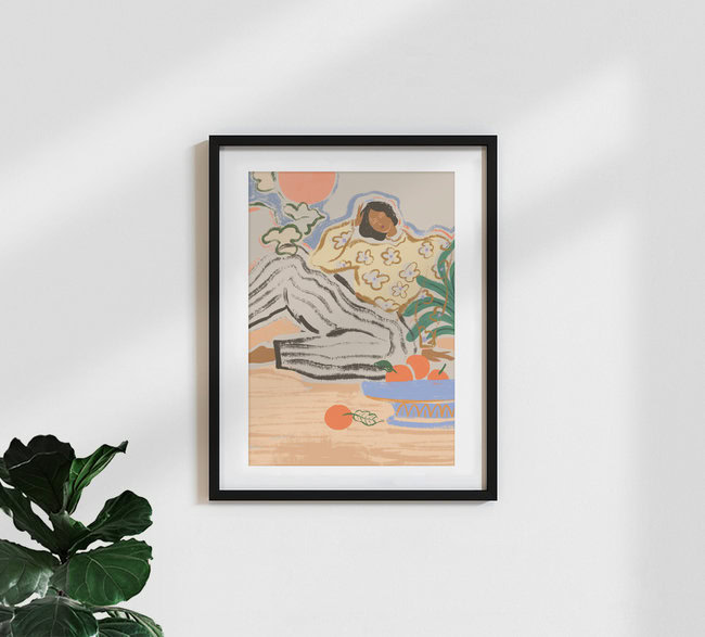 Wandbild 'Lazy Days' – Kunst von Arty Guava als Poster oder Acrylglasbild