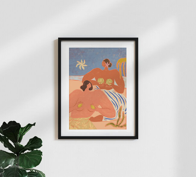 Wandbild 'Lemon and Melon' – Kunst von Arty Guava als Poster oder Acrylglasbild