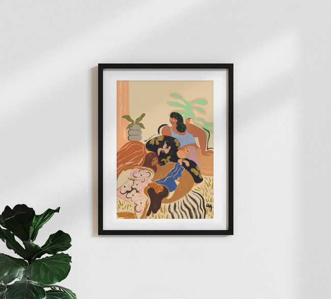 Wandbild 'Cozy Wosy' – Kunst von Arty Guava als Poster oder Acrylglasbild
