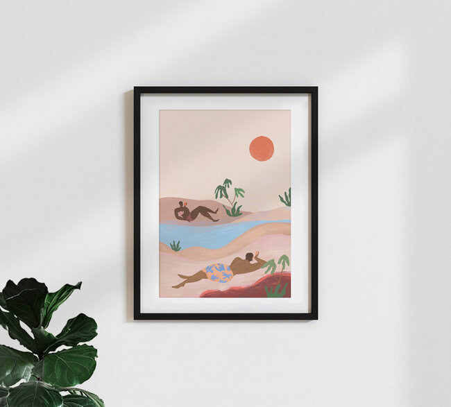 Wandbild 'Beach Please' – Kunst von Arty Guava als Poster oder Acrylglasbild