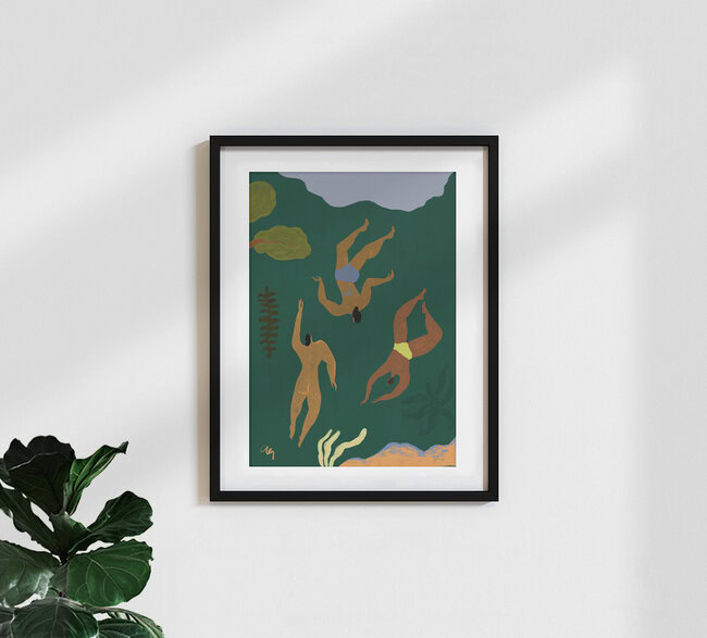 Wandbild 'Lost in Green' – Kunst von Arty Guava als Poster oder Acrylglasbild