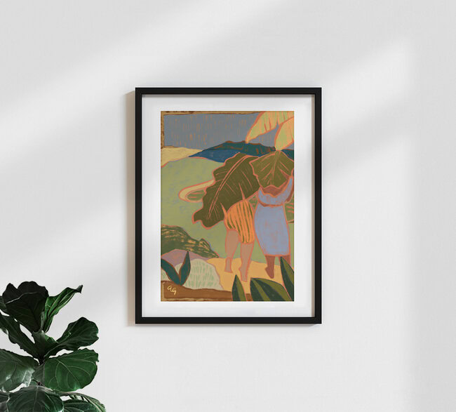 Wandbild 'Rain in May' – Kunst von Arty Guava als Poster oder Acrylglasbild