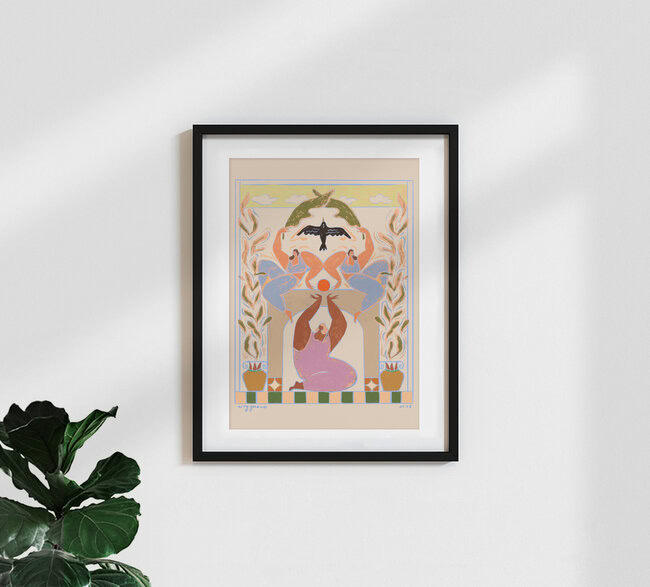 Wandbild 'Taking Flight' – Kunst von Arty Guava als Poster oder Acrylglasbild