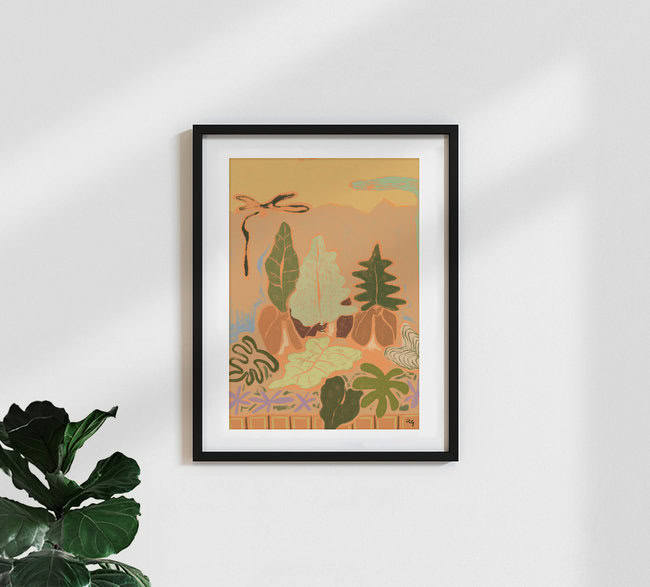Wandbild 'Sway In The Breeze' – Kunst von Arty Guava als Poster oder Acrylglasbild
